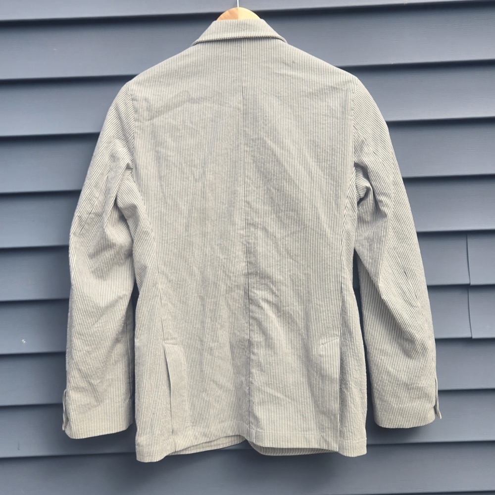 Striped Gray Blazer - Picture 5 of 10